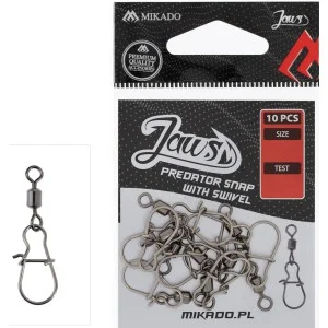AGRAFKA MIKADO Z KRĘTLIKIEM JAWS PREDATOR SNAP rozm. M 10szt. Ograniczona ilość
