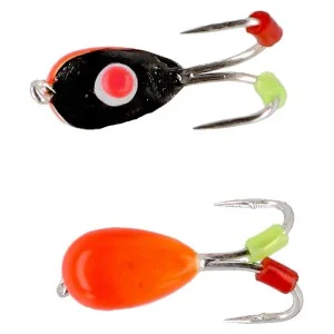 Oferta limitowana PRZYNĘTA MIKADO ICE BUG POMARAŃCZOWY 4mm - CZARNY - op.4szt.