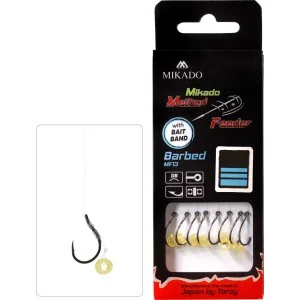Haczyki przypony Method Feeder MIKADO z zadziorem 8szt Gumka 4 Bezpieczna płatność