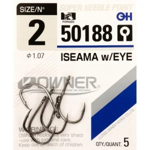Hit cenowy Haczyki z oczkiem OWNER ISEAMA czarny nikiel r. 2