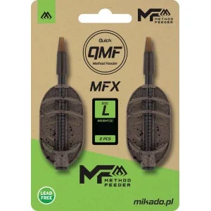 Bezpieczna płatność 2 x PODAJNIK MIKADO METHOD FEEDER MFX - Q.M.F. rozm. L - 30g