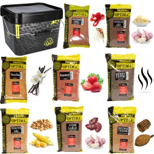 Ostatnie sztuki Zestaw MIX Zanęta Wędkarska Profess Optima 8x1kg + WIADRO 10L