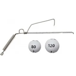 Dostępne od ręki System do zbrojenia martwej rybki DAM Madcat Golf Ball Jig System Anti Snag 80+120g