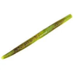 Darmowy zwrot Przynęta gumowa Strike King Shime-E-Stick 12,5cm, Green Pumpkin Chartreuse Swirl