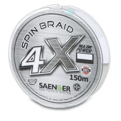 Plecionka Saenger 4 X Spin Braid 0,14mm/150m, Light Grey Bezpieczne zakupy