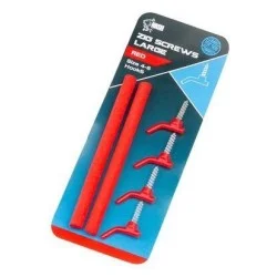 Zniżka Pozycjoner Nash Zig Screws Large Red (4szt.)