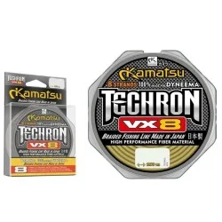 Plecionka Kamatsu Techron VX8 0,22mm/100m, Olive Green Wybór klientów