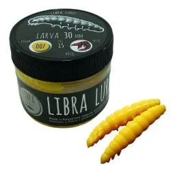 Przynęta gumowa Libra Lures Larva 007 Yellow Dostępne od ręki