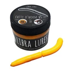 Sprawdź teraz Przynęta gumowa Libra Lures Fatty D'Worm 008 Dark Yellow