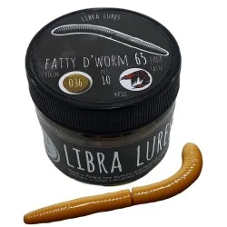 Przynęta gumowa Libra Lures Fatty D'Worm 036 Coffee Milk Tylko dziś