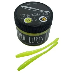 Wyjątkowa oferta Przynęta gumowa Libra Lures Dying Worm 006 Hot Yellow