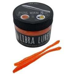 Przynęta gumowa Libra Lures Dying Worm 011 Hot Orange Bestseller