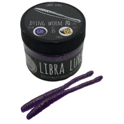 Przynęta gumowa Libra Lures Dying Worm 020 Purple with Glitter Sprawdź teraz