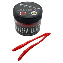 Tani Przynęta gumowa Libra Lures Dying Worm 021 Red
