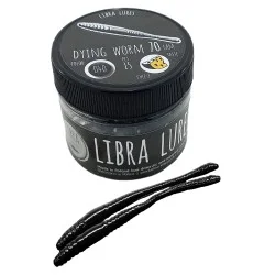 Premium Przynęta gumowa Libra Lures Dying Worm 040 Black