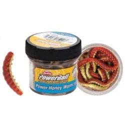 Szybka wysyłka Sztuczne robaki Berkley Power Bait Power Honey Worm 2,5cm, Red Yellow(55szt.)