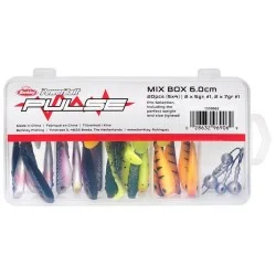 Bezpieczne zakupy Zestaw przynęt gumowych Berkley Pulse Shad MixBox with Jigheads